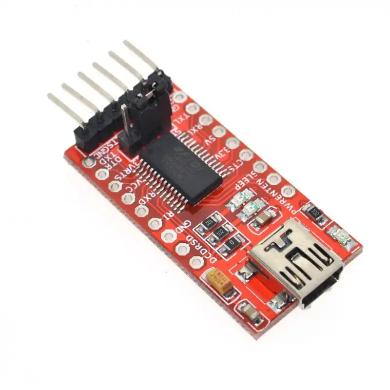 USB to TTL FT232RL Adapter red pcb